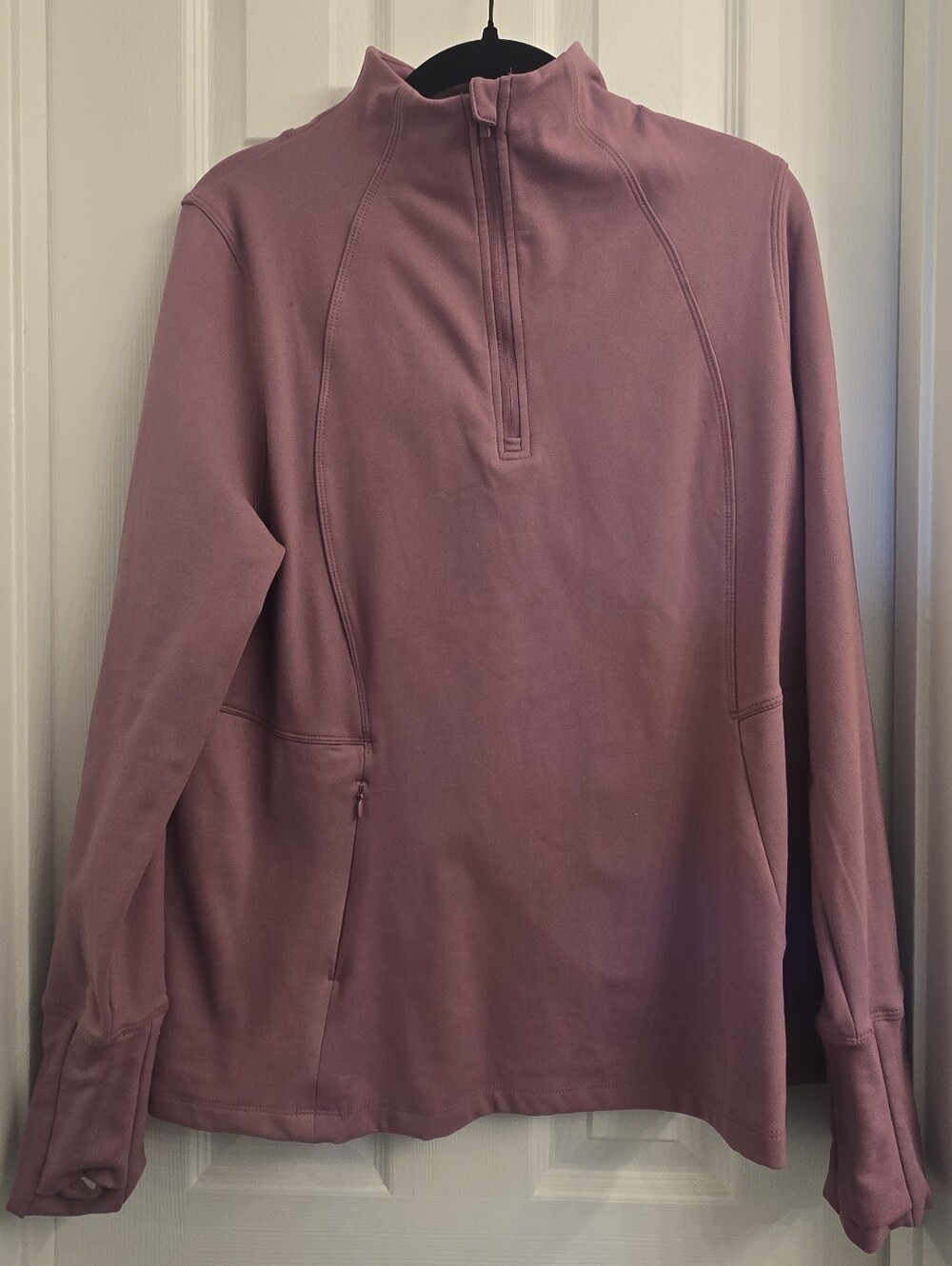 Danskin Women's Quarter-Zip Pullover - Dusty Rose